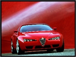 Tło, Czerwona, Alfa Romeo Brera